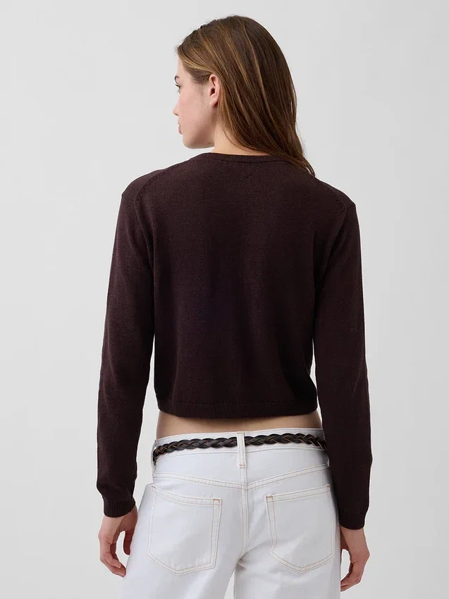 Cardigan court ample 100 % coton