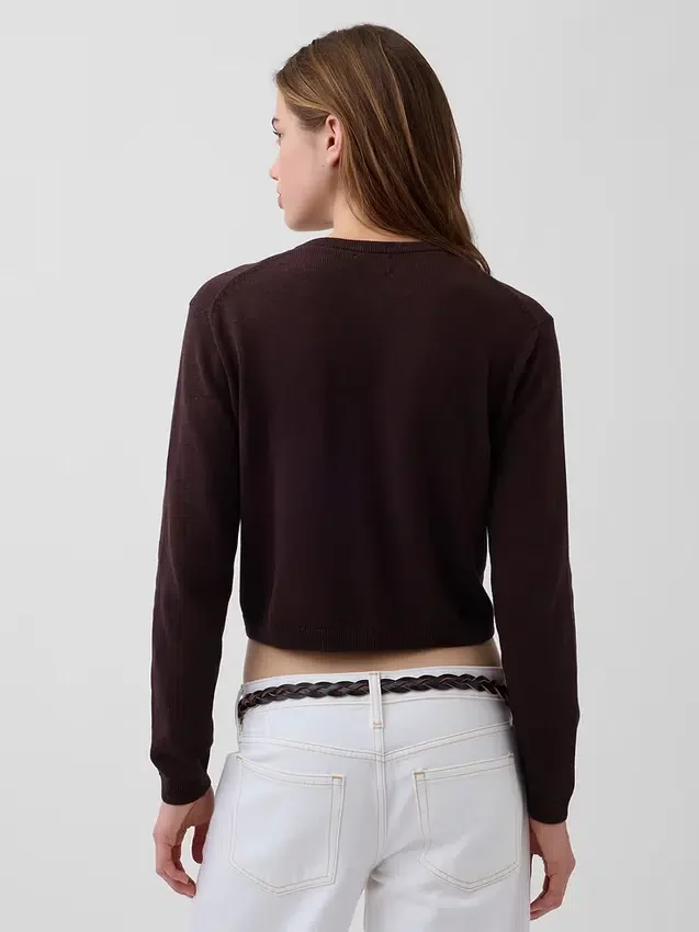 Cardigan court ample 100 % coton
