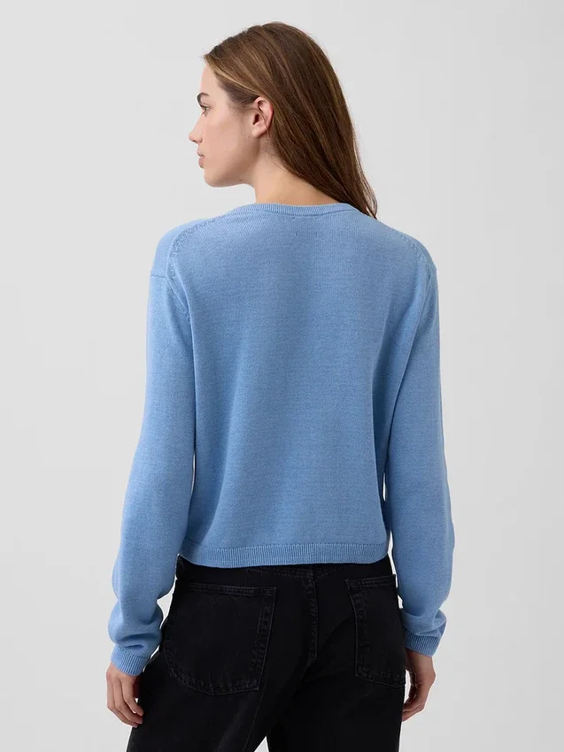 Cardigan court ample 100 % coton