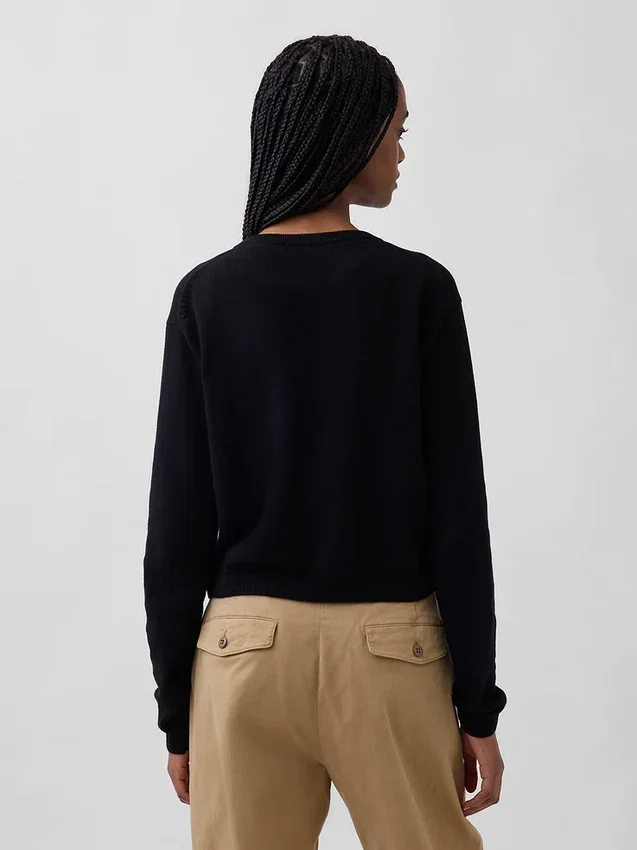 Cardigan court ample 100 % coton