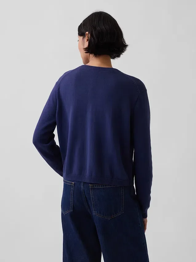 Cardigan court ample 100 % coton