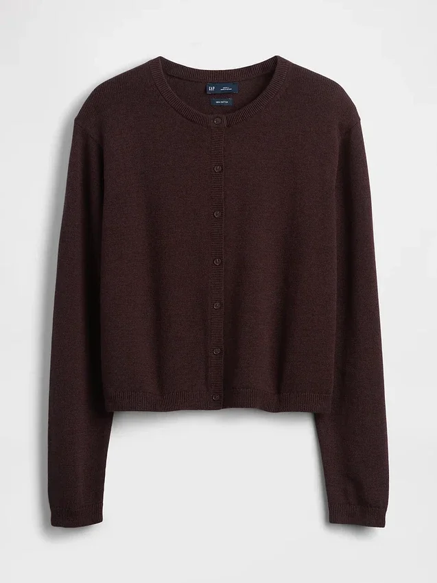 Cardigan court ample 100 % coton