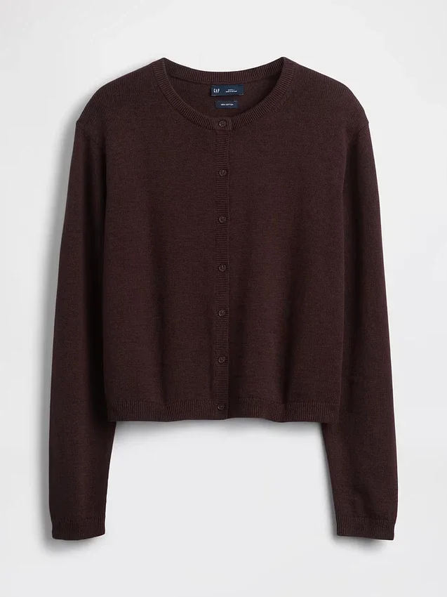 Cardigan court ample 100 % coton