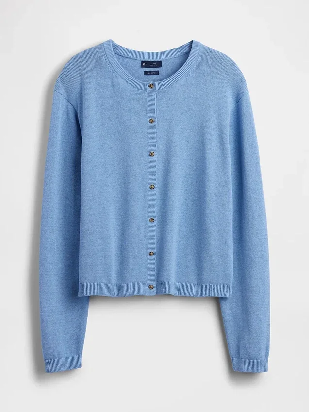 Cardigan court ample 100 % coton