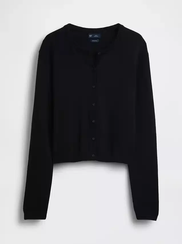 Cardigan court ample 100 % coton