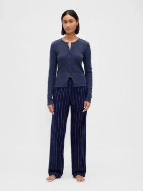 Cardigan de pyjama en maille gaufrée