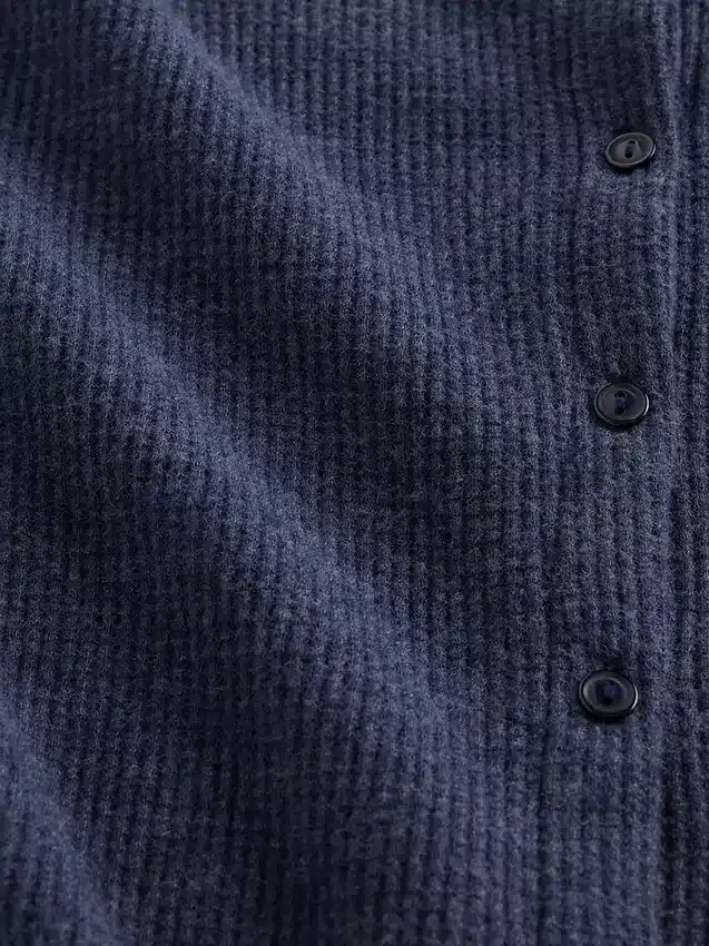 Cardigan de pyjama en maille gaufrée