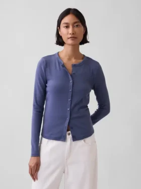 Cardigan moderne à col rond