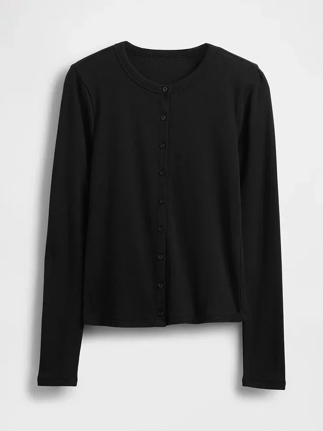 Cardigan moderne à col rond