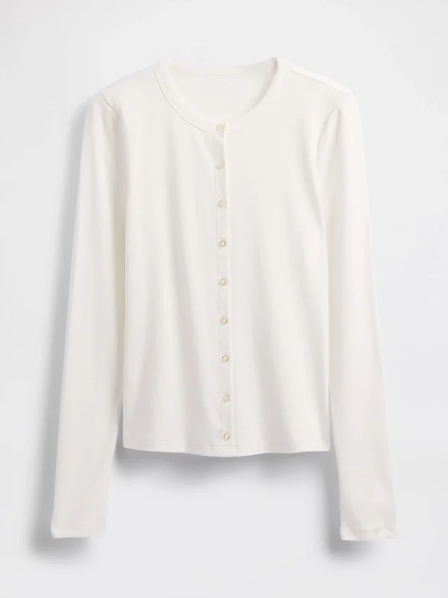 Cardigan moderne à col rond