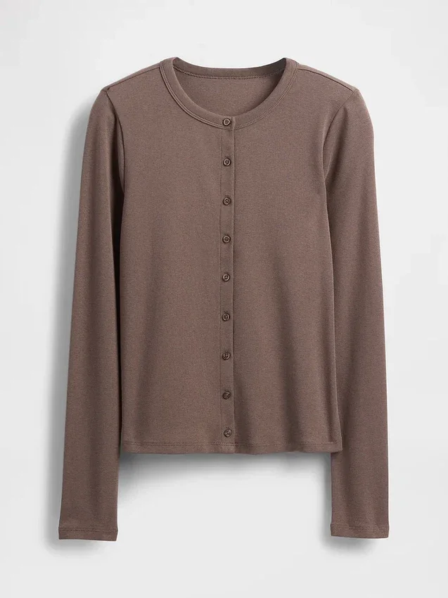 Cardigan moderne à col rond