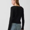 Cardigan à nouer sur le devant en mélange de lin
