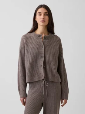 Cardigan oversize CashSoft à mailles Shaker
