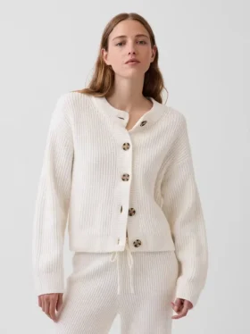 Cardigan oversize CashSoft à mailles Shaker