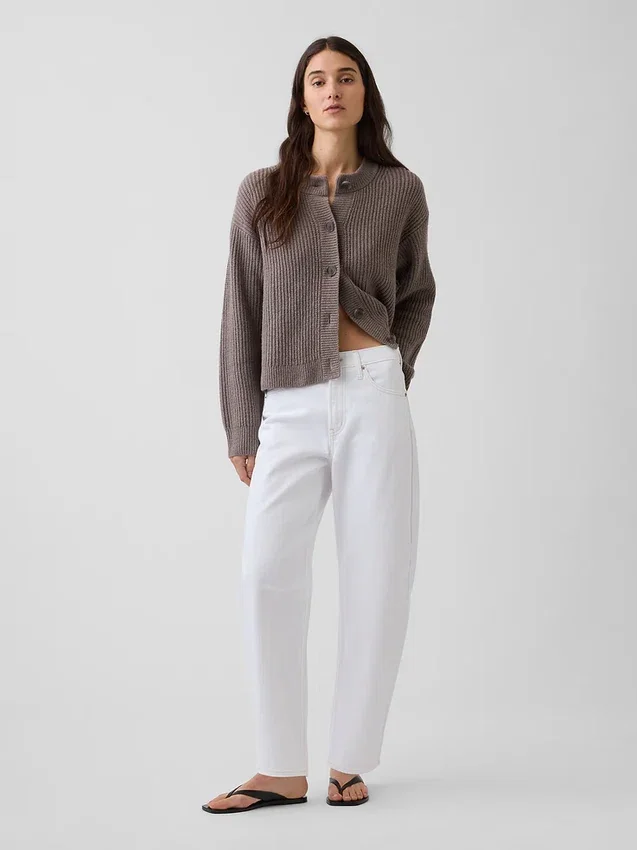 Cardigan oversize CashSoft à mailles Shaker