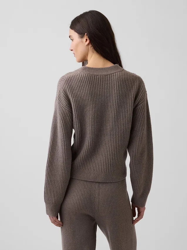 Cardigan oversize CashSoft à mailles Shaker