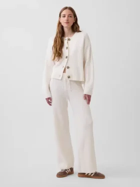 Pantalon en maille « Shaker Stitch » CashSoft