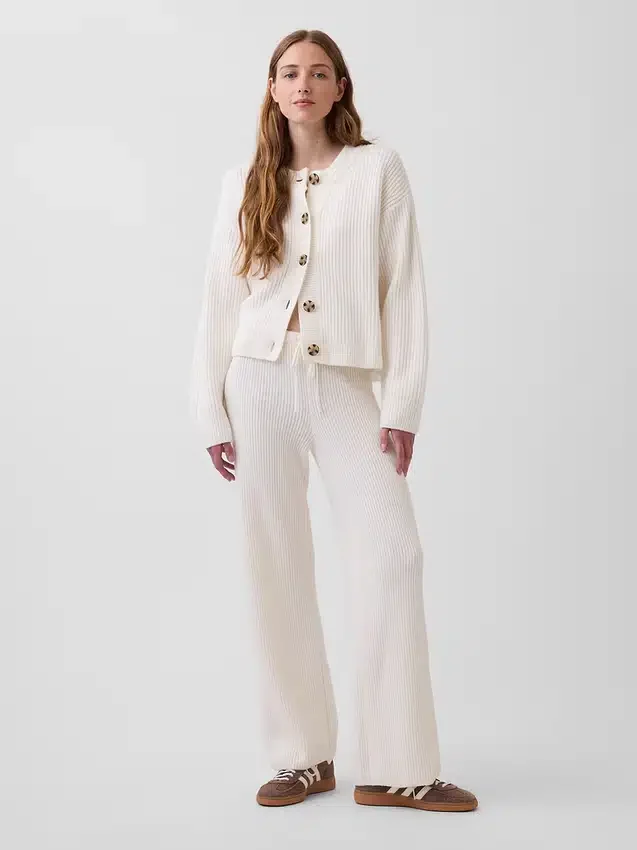 Pantalon en maille « Shaker Stitch » CashSoft