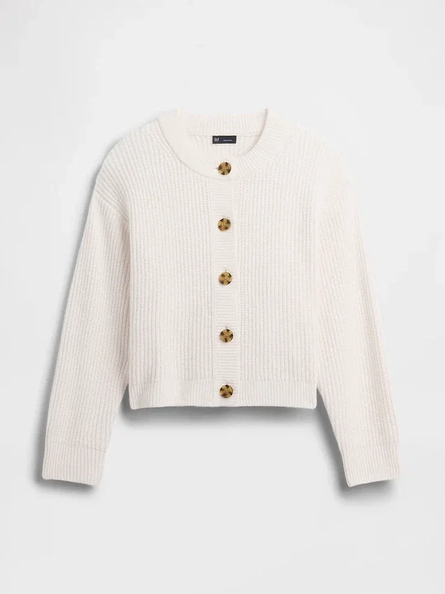 Cardigan oversize CashSoft à mailles Shaker