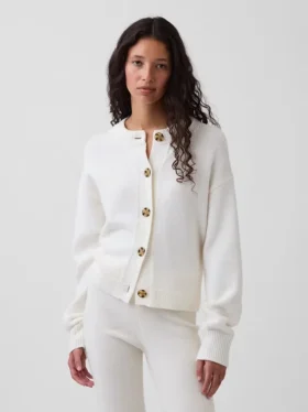 Cardigan oversize en maille épaisse CashSoft