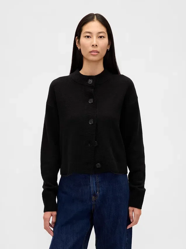 Cardigan oversize en maille épaisse CashSoft