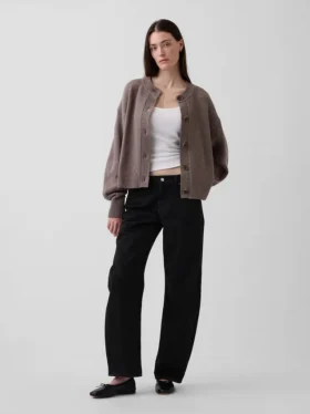 Cardigan oversize en maille épaisse CashSoft