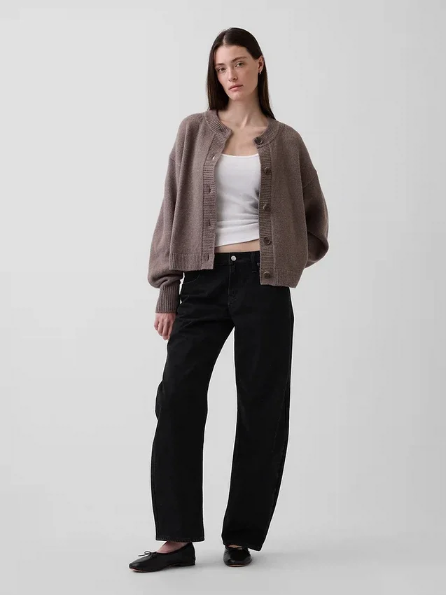 Cardigan oversize en maille épaisse CashSoft