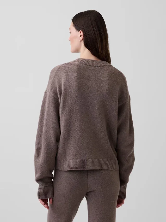 Cardigan oversize en maille épaisse CashSoft