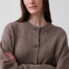 Cardigan oversize en maille épaisse CashSoft