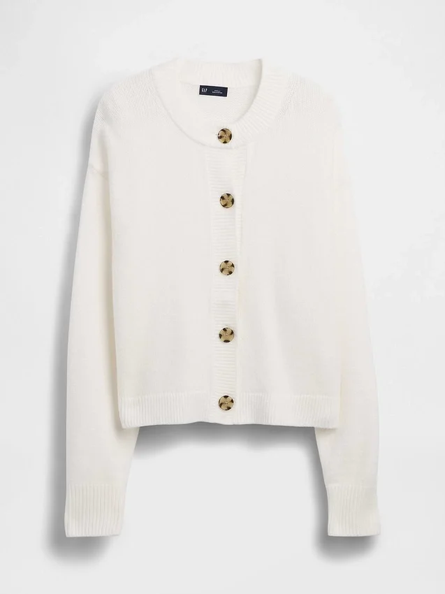 Cardigan oversize en maille épaisse CashSoft