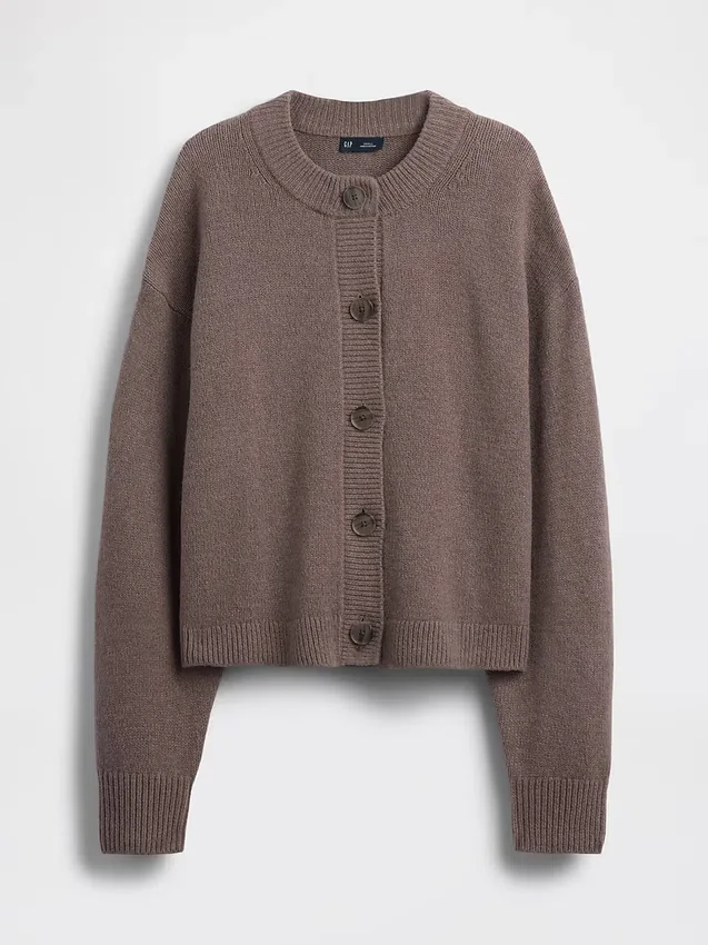 Cardigan oversize en maille épaisse CashSoft