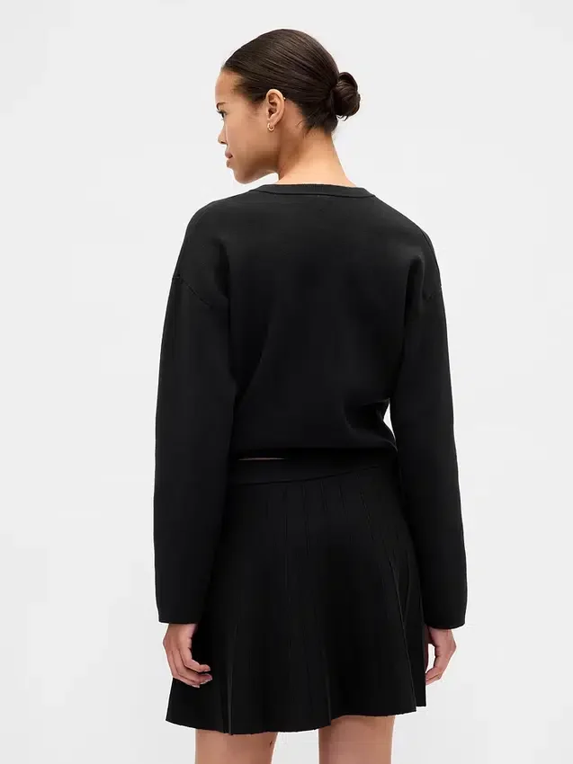 Cardigan à poches en mélange de coton