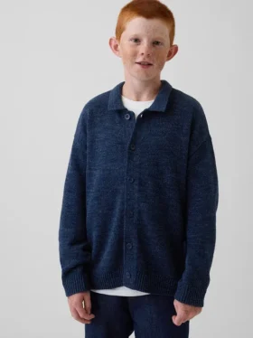 Cardigan polo ample pour enfant