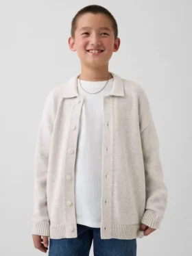 Cardigan polo ample pour enfant