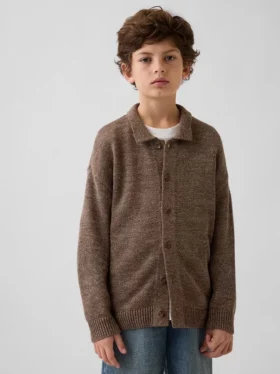 Cardigan polo ample pour enfant