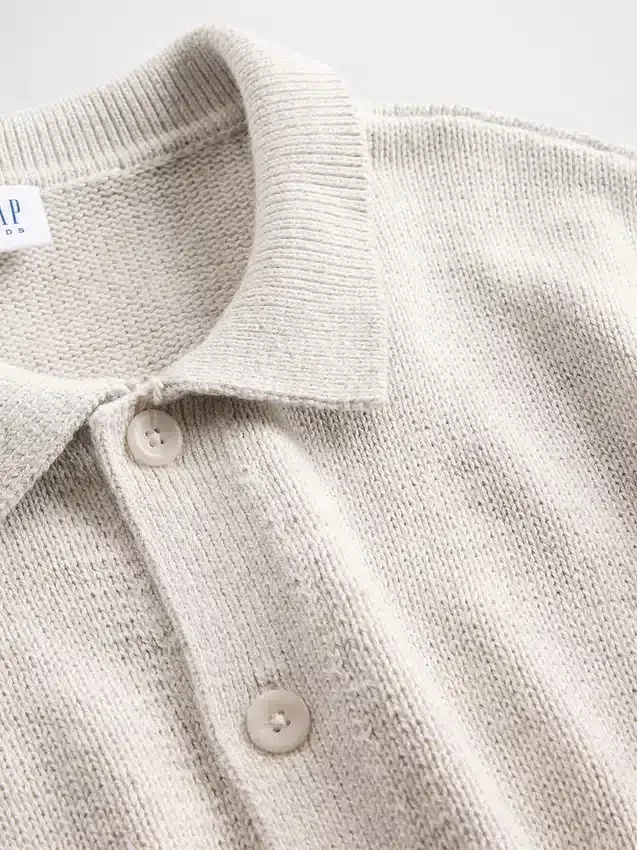 Cardigan polo ample pour enfant