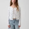 Cardigan pour enfant en coton à mailles pointelles