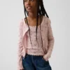 Cardigan pour enfant en coton à mailles pointelles