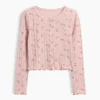 Cardigan pour enfant en coton à mailles pointelles