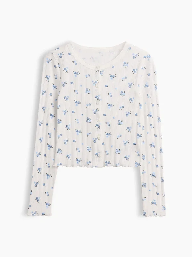 Cardigan pour enfant en coton à mailles pointelles