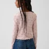 Cardigan pour enfant en coton à mailles pointelles
