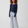 Cardigan pour enfant en coton à mailles pointelles