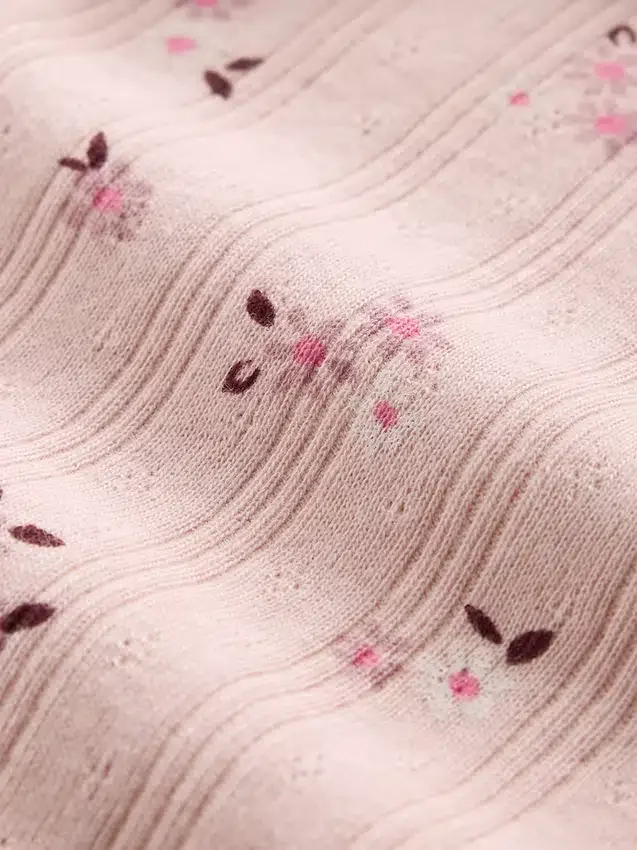 Cardigan pour enfant en coton à mailles pointelles