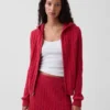 Cardigan zippé 100 % coton à mailles torsadées