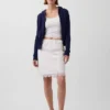 Cardigan zippé 100 % coton à mailles torsadées