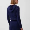 Cardigan zippé 100 % coton à mailles torsadées