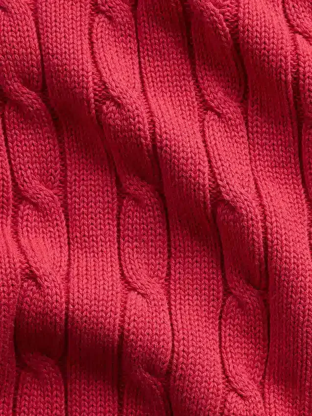 Cardigan zippé 100 % coton à mailles torsadées