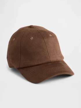Casquette de baseball en daim vegan