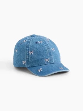 Casquette de baseball en denim avec nœud pour Bébé & Enfant