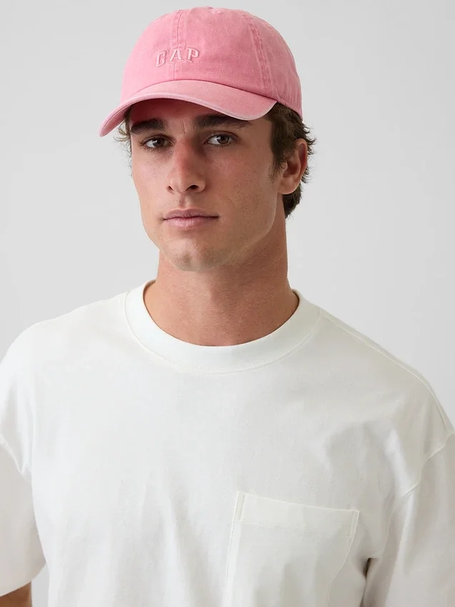 Casquette de baseball à logo délavé